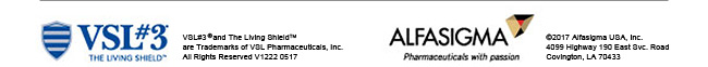 VSL#3 and The Living Shield are Trademarks of VSL Pharmaceuticals, Inc. All Rights Reserved V1222 0517. Copyright 2017 Alfasigma USA, Inc., 4099 Highway 190 East Svc. Road, Covington, LA 70433