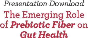Presentation Download: The Emerging Role of Prebiotic Fiber on Gut Health